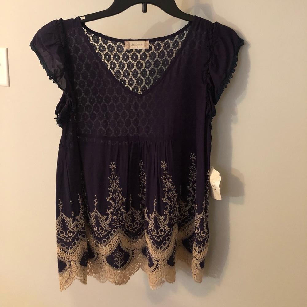 NWT Altard’d state small navy top